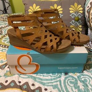 Brand new Baretrap wedge sandal.